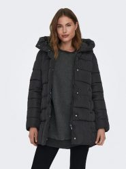 ONLY Płaszcz pikowany w kolorze czarnym rozmiar: XL. Czarne płaszcze ONLY, xl, bez wzorów, bez kaptura. Za 136.78 zł.