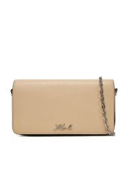 KARL LAGERFELD Torebka A1W32107 Beżowy. Brązowe kopertówki KARL LAGERFELD, bez wzorów, ze skóry, wizytowe, bez dodatków. Za 489.99 zł.