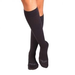 3/4-długie skarpetki uciskowe z merceryzowanej bawełny w kolorze antracytowym. Czarne skarpetki OEM, bez wzorów, z bawełny. W wyprzedaży za 85.02 zł.
