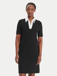 KARL LAGERFELD Sukienka codzienna B1W13029 Czarny Regular Fit. Czarne sukienki KARL LAGERFELD, na co dzień, xs, bez wzorów, z syntetyku, bez kołnierzyka, bez ramiączek, proste. Za 779.99 zł.