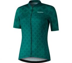 Damska koszulka z krótkim rękawem MIZUKI, zielony. Zielone t-shirty sportowe Shimano, xl, bez wzorów, z elastanu, bez ramiączek, rowerowe. Za 349.90 zł.