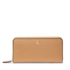 Portfel damski LAUREN RALPH LAUREN. Brązowe portfele Lauren Ralph Lauren, bez wzorów. Za 459.99 zł.