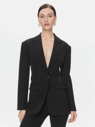 Pinko Marynarka Gastone 102344 A1BA Czarny Regular Fit. Czarne marynarki i żakiety Pinko, bez wzorów, z syntetyku, bez ramiączek. Za 929.99 zł.
