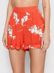 Volcom Szorty materiałowe Wanna Have Sun B0912202 Czerwony Regular Fit. Czerwone szorty Volcom, bez wzorów, z materiału. Za 199.99 zł.