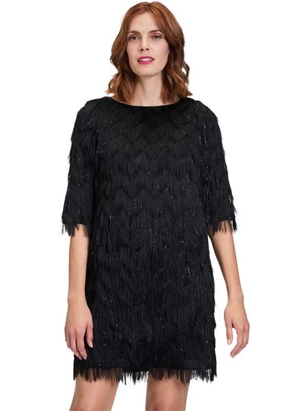 Vera Mont Sukienka w kolorze czarnym rozmiar: 34. Czarne sukienki Vera Mont, na co dzień, bez wzorów, bez kołnierzyka, bez ramiączek, midi, proste. Za 240.43 zł.