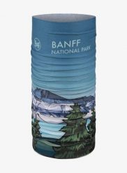 Chusta wielofunkcyjna Buff Coolnet UV National Parks - banff. Niebieskie chusty Buff, na lato, bez wzorów, z elastanu. Za 89.99 zł.