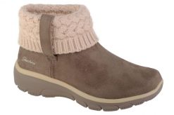 Buty zimowe damskie, Easy Going - Cozy Weather. Brązowe buty trekkingowe Skechers, na zimę, z materiału, bez zapięcia. Za 299.99 zł.