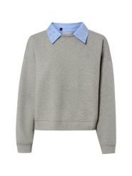 Liu Jo Collection Bluza Kobiety szary, L. Szare bluzy bez kaptura Liu Jo Collection, l, bez wzorów, z bawełny, bez kaptura. Za 429.95 zł.