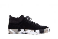 Trampki Sca'viola LWU15 Black, Czarny, Skóra naturalna - 36. Czarne trampki Sca'viola, bez wzorów, z materiału, bez zapięcia. W wyprzedaży za 89.10 zł.