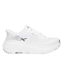 Buty do biegania Damskie Skechers. Białe buty do biegania Skechers, bez wzorów, bez zapięcia, do biegania. Za 409.99 zł.