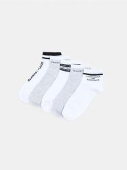 Skarpetki z bawełną 5 pack - biały. Białe skarpetki Sinsay, bez wzorów, z bawełny. Za 15.99 zł.