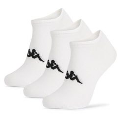 Skarpety Kappa. Białe skarpetki Kappa, bez wzorów. Za 24.99 zł.