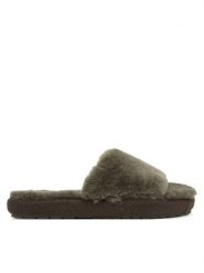 EMU Australia Kapcie Mckay W13088 Zielony ciemny. Zielone kapcie Emu Australia, bez wzorów, z wełny. Za 299.99 zł.