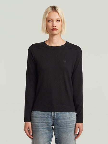 G-Star Sweter w kolorze czarnym rozmiar: XXS. Czarne swetry G-Star, xxs, bez wzorów, retro, bez ramiączek. Za 223.46 zł.