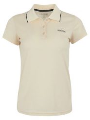 Regatta Funkcyjna koszulka polo "Maverick V" w kolorze kremowym rozmiar: 52. Brązowe t-shirty sportowe Regatta, bez wzorów, z materiału, bez ramiączek, outdoorowe. Za 25.45 zł.