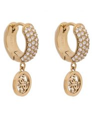 Guess Kolczyki JUBE03 301JW Złoty. Żółte kolczyki Guess, metalowe. Za 229.99 zł.