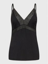 Femilet by Chantelle Koszulka piżamowa Jazz FNA510 Czarny Regular Fit. Czarne koszule nocne Femilet by Chantelle, bez wzorów, z syntetyku, bez ramiączek. Za 129.99 zł.