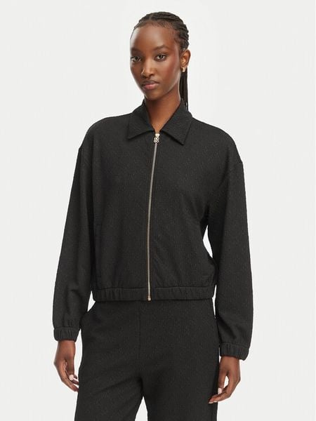 HUGO Bluza Dayane 50557503 Czarny Regular Fit. Czarne bluzy Hugo, xl, bez wzorów, z syntetyku, bez ramiączek, bez kaptura. Za 679.99 zł.