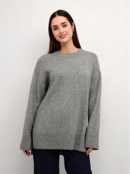 Kaffe Sweter Kaolga 10507816 Szary Oversize. Szare swetry Kaffe, xs, bez wzorów, z syntetyku, bez ramiączek. Za 179.99 zł.