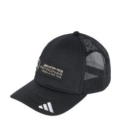 CZAPKA MERCEDES - AMG PETRONAS FORMULA ONE TEAM SNAPBACK LOGO TRUCKER. Białe czapki z daszkiem adidas, bez wzorów, z elastanu. Za 199.00 zł.