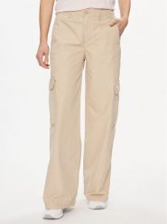 Levi's® Spodnie materiałowe A6077-0009 Beżowy Baggy Fit. Brązowe spodnie materiałowe bez wzorów, z bawełny. Za 309.99 zł.
