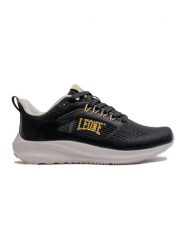 Buty sportowe na co dzień na siłownię. Czarne buty treningowe LEONE 1947 APPAREL, bez wzorów, z materiału, bez zapięcia, na fitness i siłownię. Za 147.31 zł.