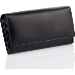 Damski czarny portfel antyRFID - Koruma (KUK-38SNBL) Uniwersalny. Czarne portfele KORUMA, bez wzorów. Za 179.99 zł.