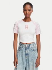 Adidas T-Shirt Care Bears KR9628 Biały Slim Fit. Białe t-shirty adidas, xs, bez wzorów, z bawełny, bez kołnierzyka, bez ramiączek. Za 199.99 zł.