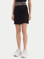 Karl Lagerfeld Jeans Spódnica mini B1W12022 Czarny Regular Fit. Czarne spódnice Karl Lagerfeld Jeans, xs, bez wzorów, z jeansu, mini. Za 389.99 zł.