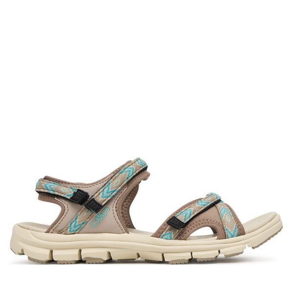 Sandały CMP. Zielone buty trekkingowe CMP, bez wzorów, sportowe, bez obcasa, bez zapięcia. Za 209.99 zł.