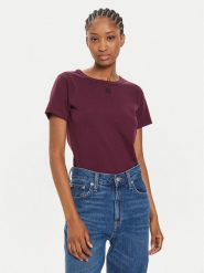 Hugo T-Shirt Deloris 50512002 Fioletowy Regular Fit. Fioletowe t-shirty Hugo, xs, bez wzorów, z bawełny, bez kołnierzyka, bez ramiączek. Za 199.99 zł.