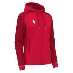 Damska bluza z kapturem full zip Macron Atlas. Czerwone bluzy z kapturem Macron, bez wzorów, z kapturem. Za 266.50 zł.
