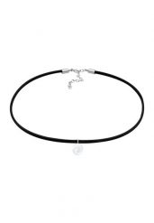 Elli Damski choker spiralny z imitacji skóry ze srebra próby 925 Sterling Silver Naszyjniki 1 ct. Szare naszyjniki Elli, z materiału, srebrne. Za 207.39 zł.