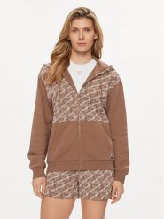 EA7 Emporio Armani Bluza 3DTM07 TJUAZ 1731 Brązowy Regular Fit. Brązowe bluzy EA7 Emporio Armani, xxl, bez wzorów, z bawełny, bez ramiączek, bez kaptura. Za 559.99 zł.