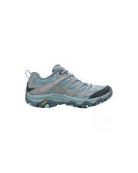 Buty trekkingowe Merrell Moab 3 Suede dla kobiet. Niebieskie trekkingi Merrell, bez wzorów, z gumy, bez zapięcia, do biegania. Za 603.85 zł.