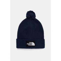 Czapka zimowa The North Face LOGO BOX POM BEANIE. Niebieskie czapki zimowe The North Face, bez wzorów. W wyprzedaży za 119.00 zł.