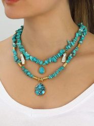 L'Atelier de Gaia Pozłacany naszyjnik z elementami ozdobnymi - dł. 40 cm rozmiar: onesize. Białe naszyjniki L'Atelier de Gaia, z materiału, z perłą, pozłacane. Za 113.99 zł.