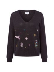 Nümph sweter z dzianiny z zawartością alpaki - Nualmut Kobiety szary, XXL. Szare swetry Nümph, xxl, bez wzorów, z dzianiny, bez ramiączek. Za 279.95 zł.