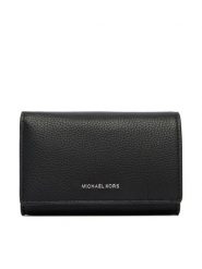 MICHAEL Michael Kors Portfel 32R6SJ6D3L Czarny. Czarne portfele MICHAEL Michael Kors, bez wzorów, ze skóry. Za 589.99 zł.