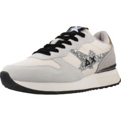 Buty SUN68 STARGIRL GLITTER LOGO Biały. Białe buty trekkingowe SUN68, bez wzorów, ze skóry, bez zapięcia, trekkingowe. Za 416.99 zł.