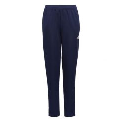 Spodnie treningowe Adidas Entrada 22. Niebieskie spodnie dresowe adidas, bez wzorów, z dresówki. W wyprzedaży za 74.00 zł.