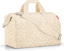 Torba podróżna Allrounder w cętki L beżowa z recyklingu. Brązowe torby podróżne Reisenthel, bez wzorów. Za 239.00 zł.