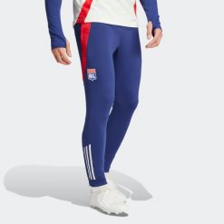 Spodnie piłkarskie treningowe ADIDAS Olympique Lyonnais 24/25. Spodnie dresowe adidas, bez wzorów, z dresówki. Za 309.99 zł.