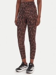 Adidas Legginsy Optime Essentials Workout KA6346 Brązowy Slim Fit. Brązowe legginsy sportowe adidas, xl, bez wzorów, z syntetyku, na fitness i siłownię. Za 239.99 zł.