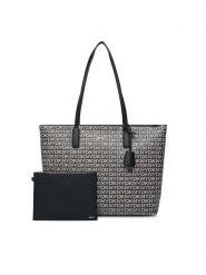 DKNY Torebka R52A5I42 Czarny. Czarne shopper bag DKNY, bez wzorów, ze skóry, bez dodatków. Za 789.99 zł.