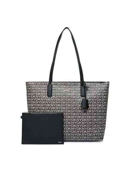 DKNY Torebka R52A5I42 Czarny. Czarne shopper bag DKNY, bez wzorów, ze skóry, bez dodatków. Za 789.99 zł.