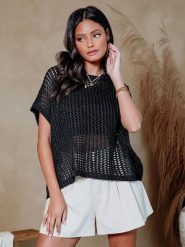 LA Angels Sweter w kolorze czarnym rozmiar: XL. Czarne swetry LA Angels, xl, bez wzorów, z bawełny, bez ramiączek. Za 126.99 zł.