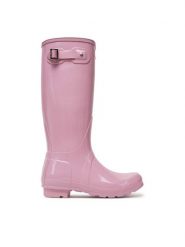 Hunter Kalosze WFT1000RGL Różowy. Czerwone kalosze Hunter, bez wzorów, z tworzywa sztucznego, bez zapięcia. Za 419.99 zł.