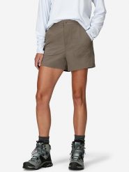 Marmot Szorty funkcyjne "AirExchange SolarShield" w kolorze khaki rozmiar: L. Brązowe szorty sportowe Marmot, bez wzorów, z materiału, outdoorowe. Za 211.81 zł.