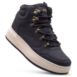 Buty zimowe unisex LOTTO JALANA PF FUR trapery ocieplane. Białe traperki Lotto, bez wzorów, sportowe, bez obcasa, bez zapięcia. Za 165.00 zł.